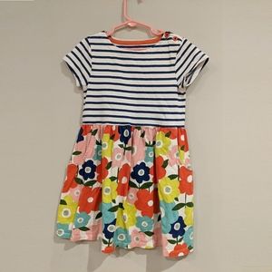 Fun Jersey Dress for Summer, B&W w/ color flowers